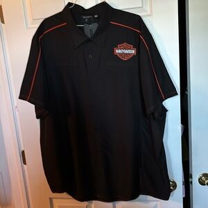 Black fast drying 5X Harley Davidson shirt